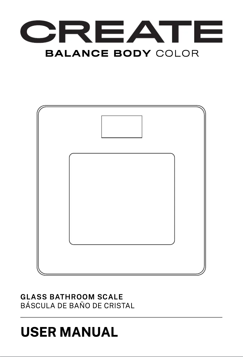 Page 1 de la notice Manuel utilisateur Create BALANCE BODY COLOR