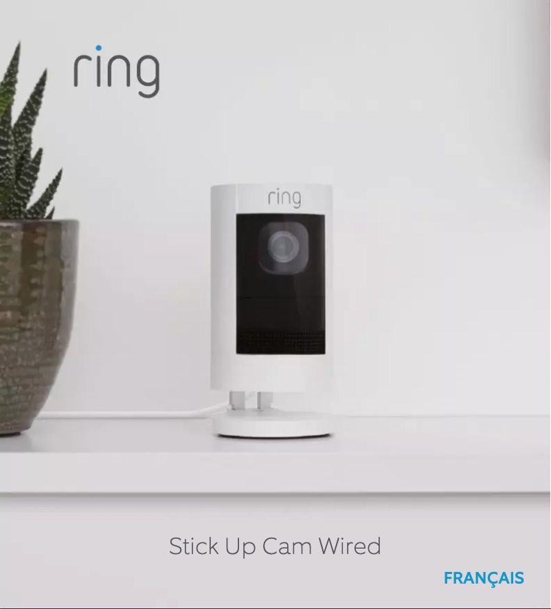 Page 1 de la notice Manuel utilisateur Ring Stick Up Cam