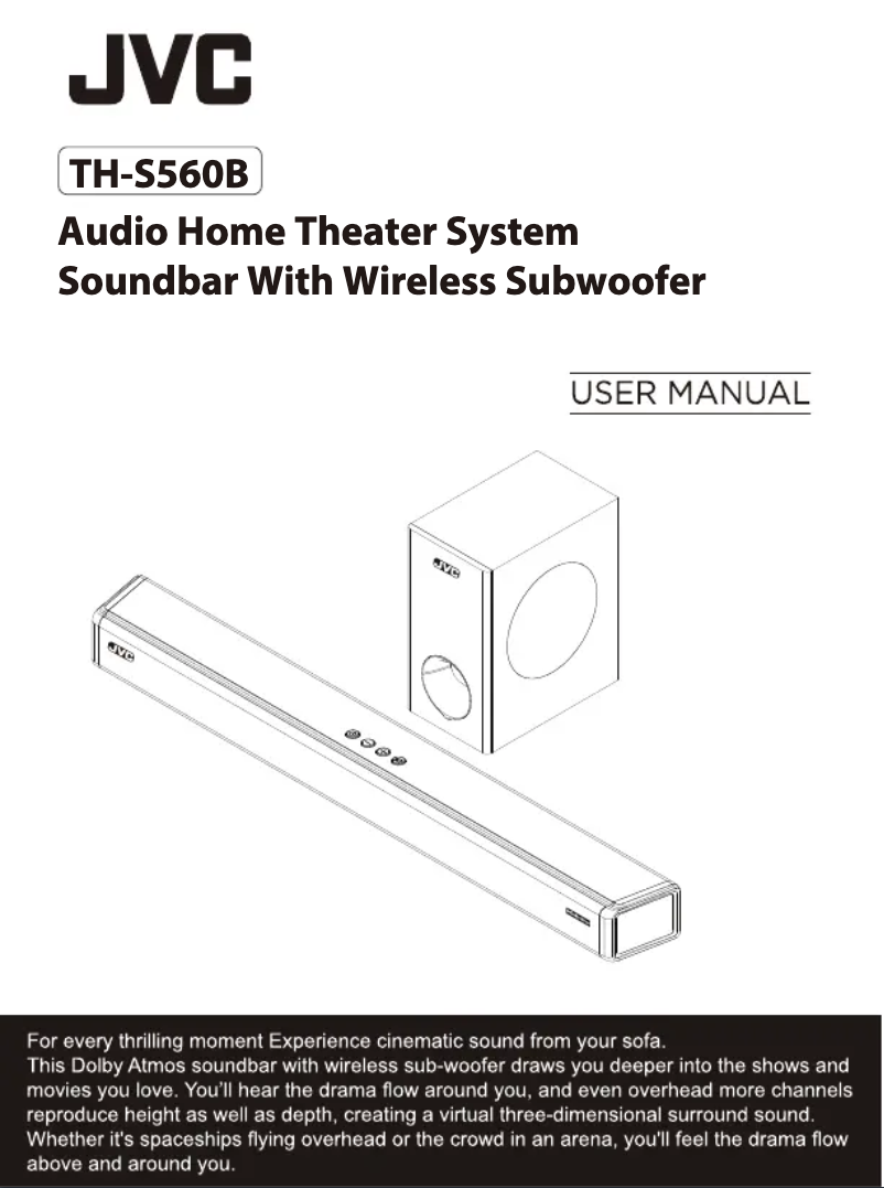 Image de la première page du manuel de l'appareil TH-S560B
