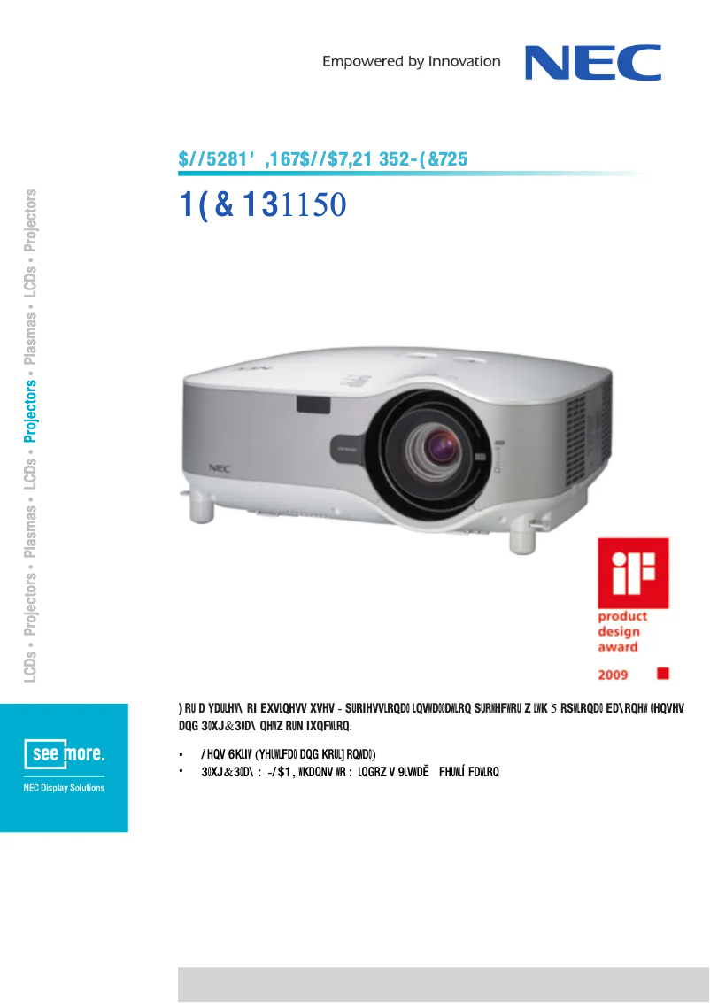 Image de la première page du manuel de l'appareil NP1150