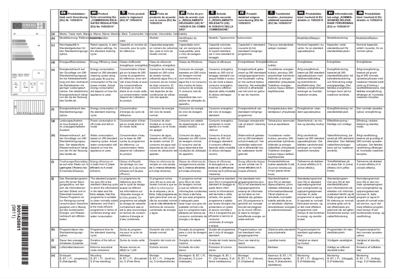 Page 1 de la notice Mode d'emploi Constructa CP5A53V8
