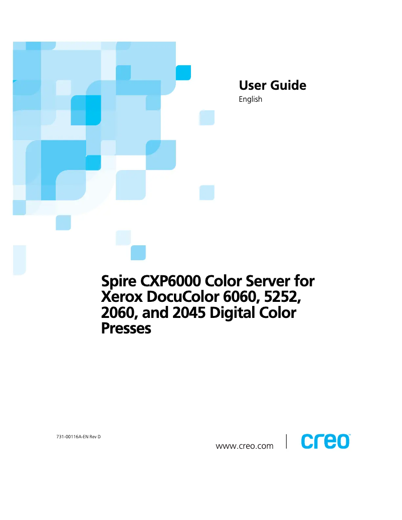 Page n°1 - Manuel utilisateur Xerox DocuColor 2045