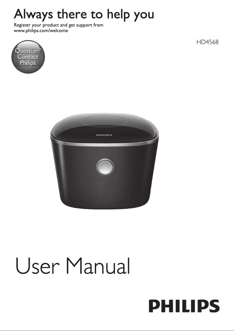 Page 1 de la notice Manuel utilisateur Philips Avance Collection HD4568