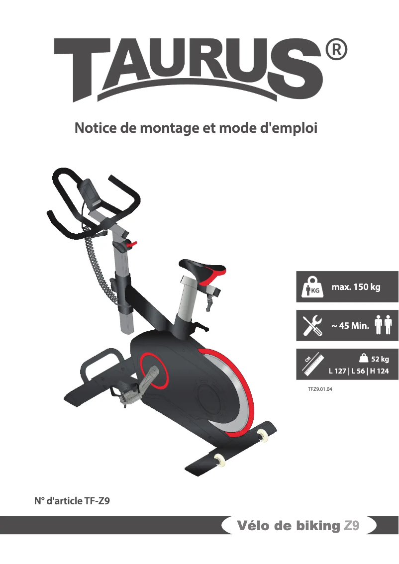 Page 1 de la notice Manuel utilisateur Taurus Z9