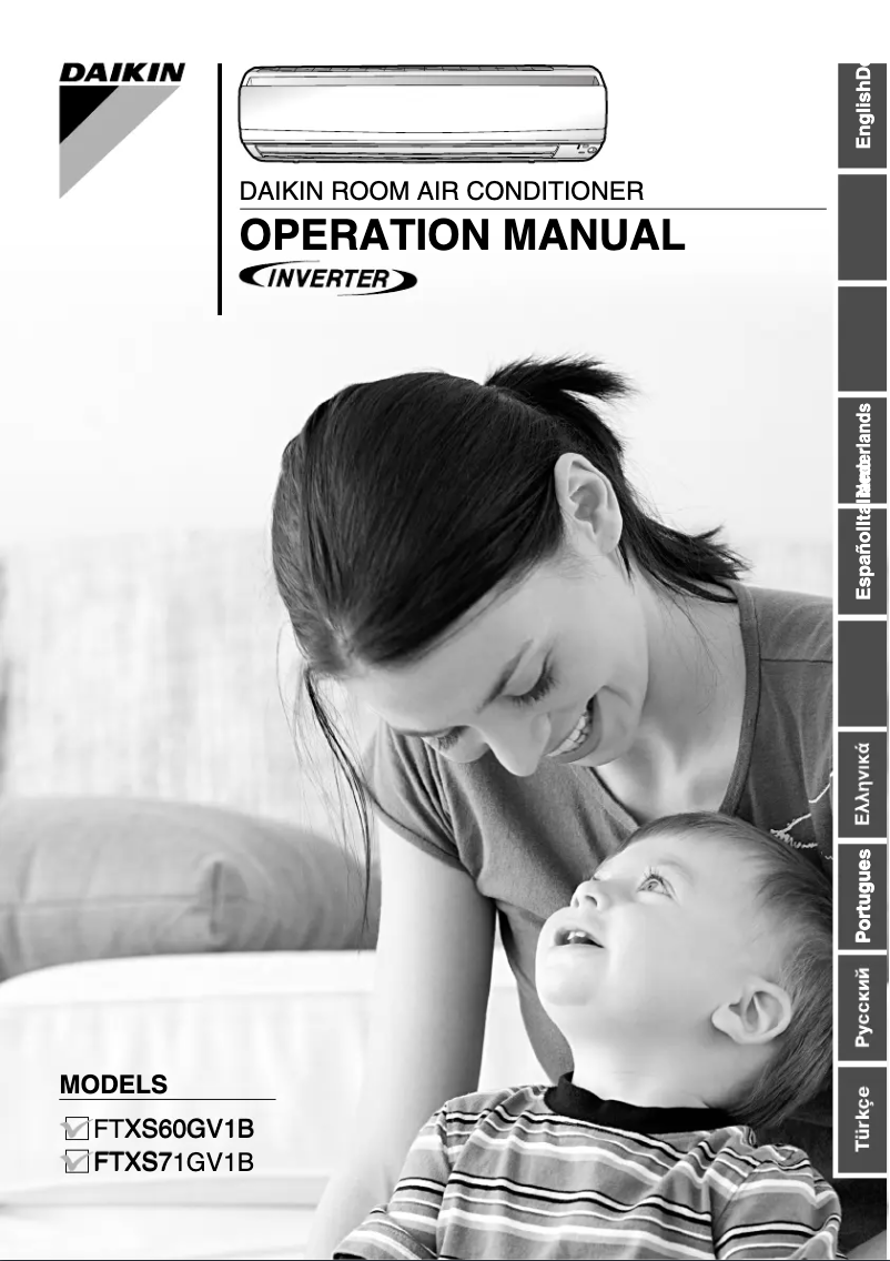 Page 1 de la notice Manuel utilisateur Daikin FTXS25G2V1B