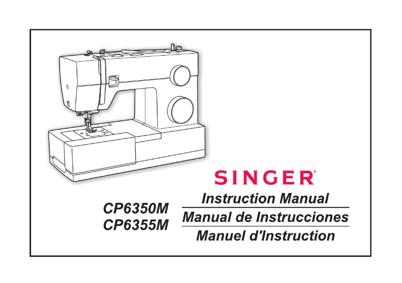 Page n°1 - Manuel utilisateur Singer CP6355M