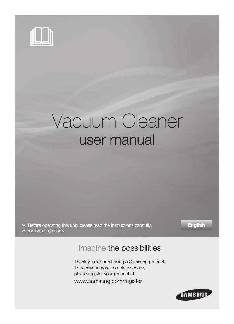 Page 1 de la notice Manuel utilisateur Samsung SC63J0