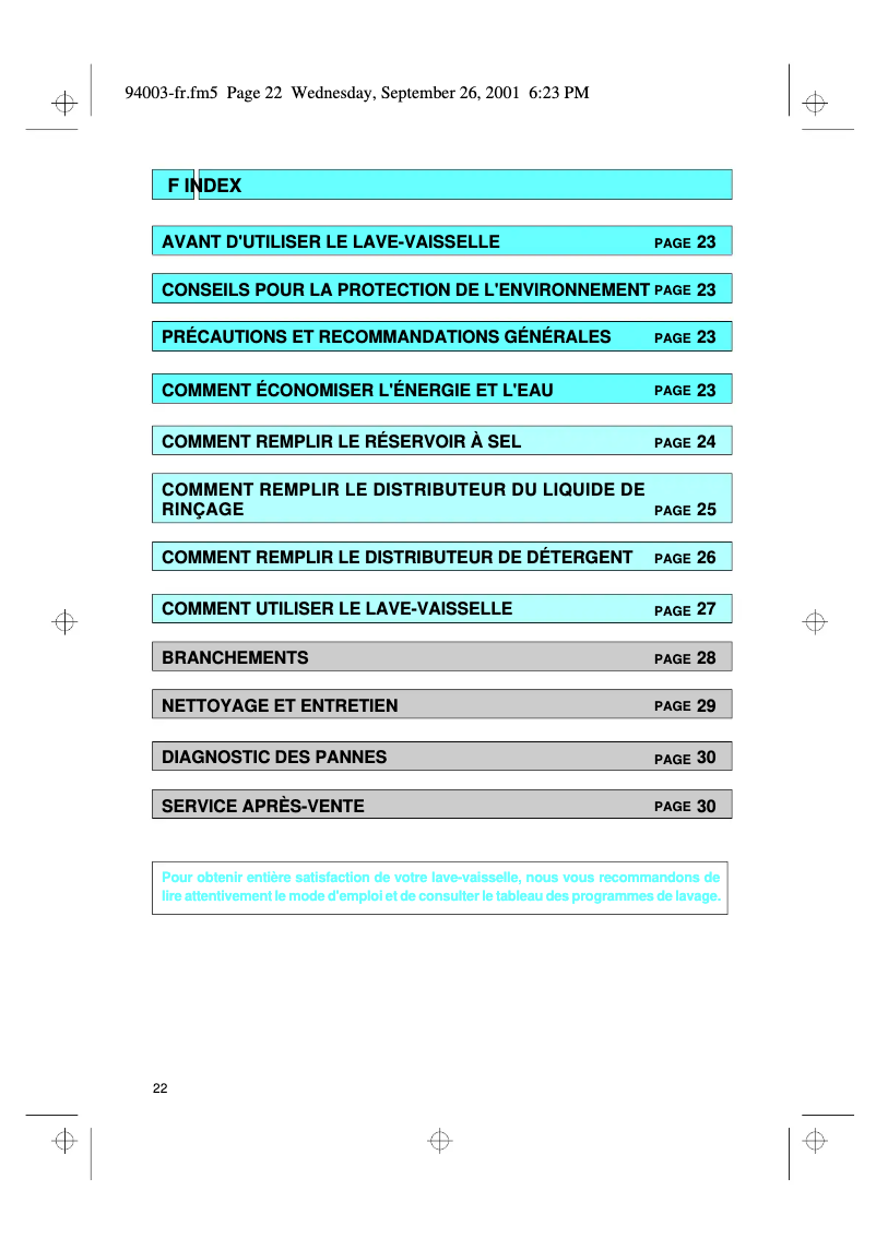 Page 1 de la notice Manuel utilisateur Bauknecht GSI 4743/1 WS