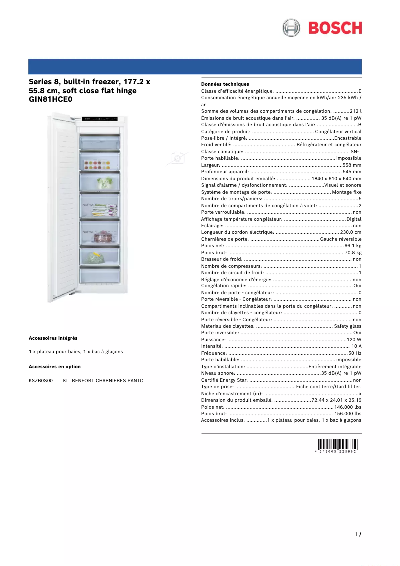 Image de la première page du manuel de l'appareil GIN81HCE0