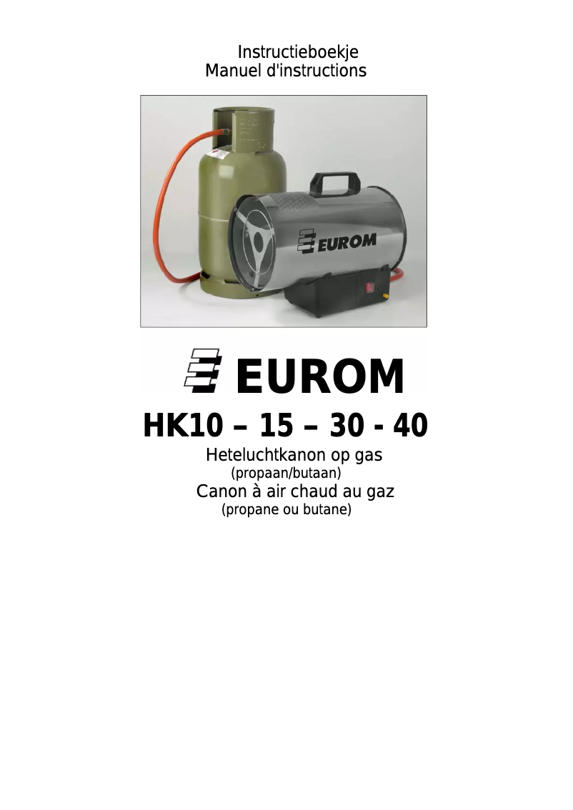 Página 1 del manual Manual de usuario Eurom HK15