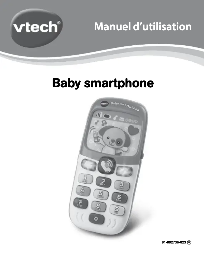 Page 1 of the manual User Manual Vtech Baby smartphone bilingue rose