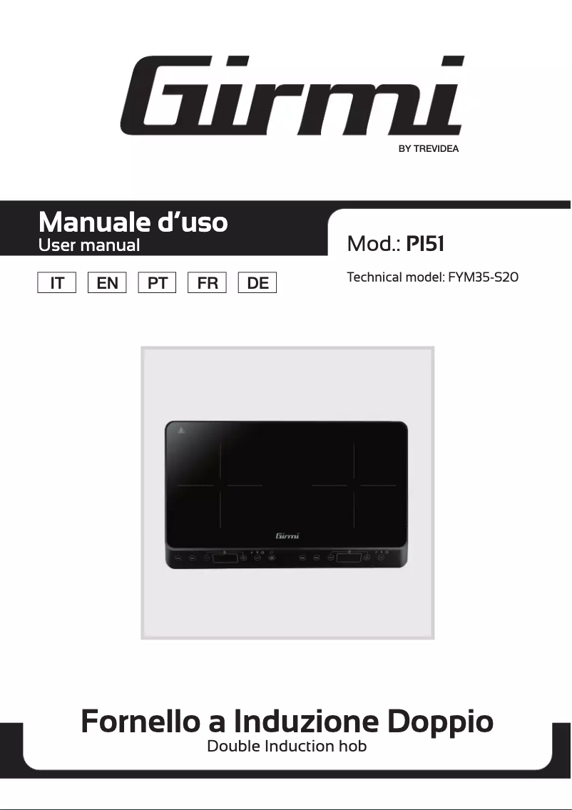 Page 1 de la notice Manuel utilisateur Girmi PI51