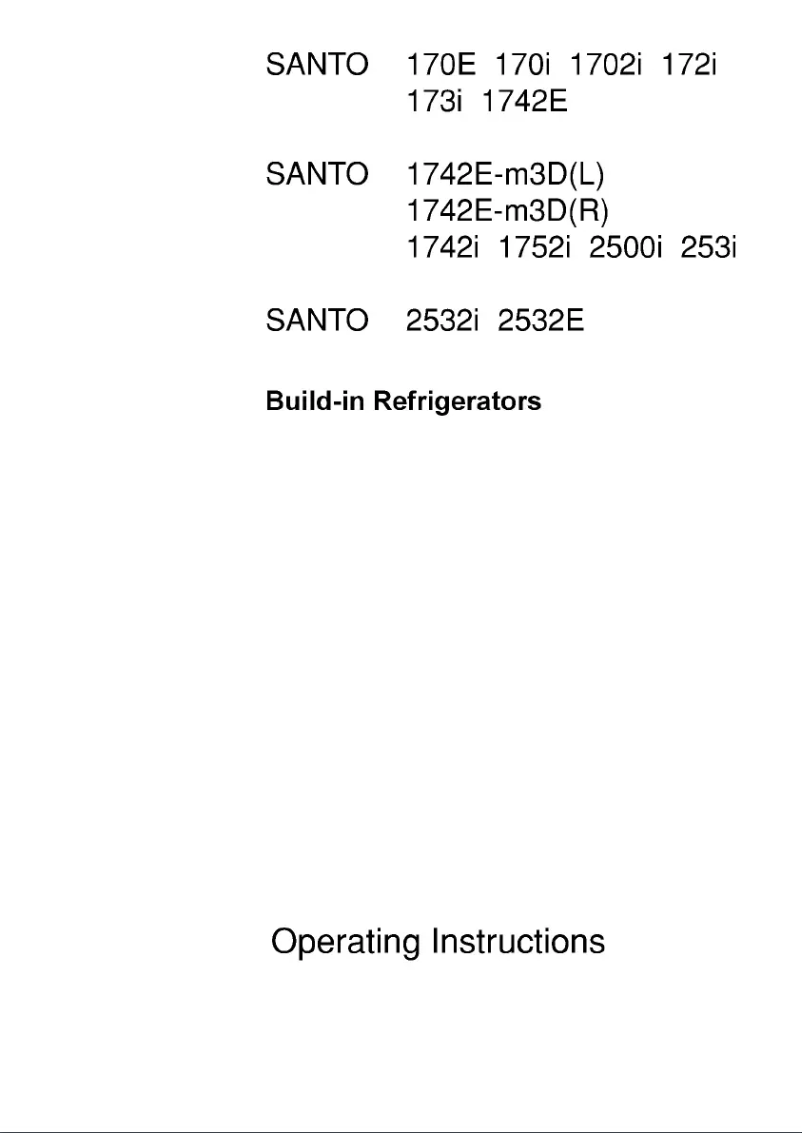 Page n°1 - Manuel utilisateur AEG Santo 2500 I