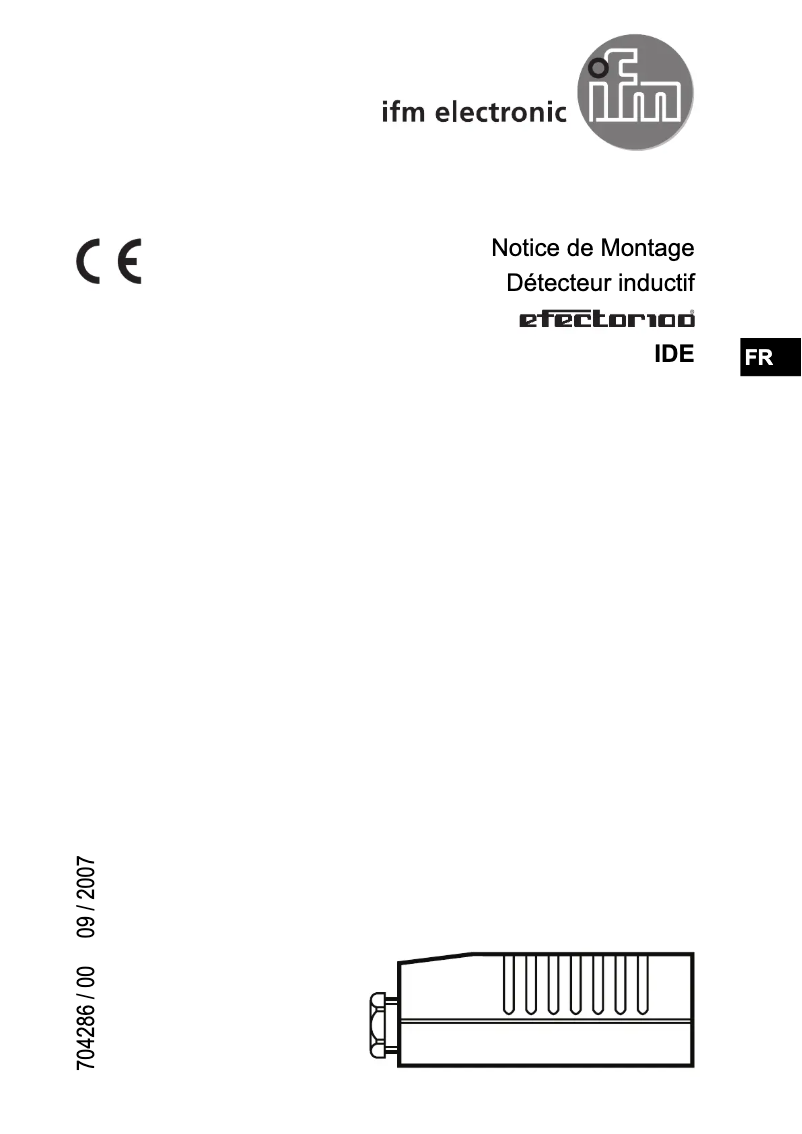 Page n°1 - Manuel utilisateur IFM ID500A