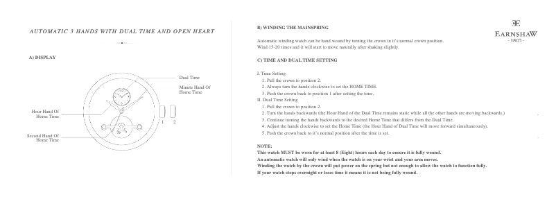 Page n°1 - Manuel utilisateur Earnshaw Beaufort ES-8047-05