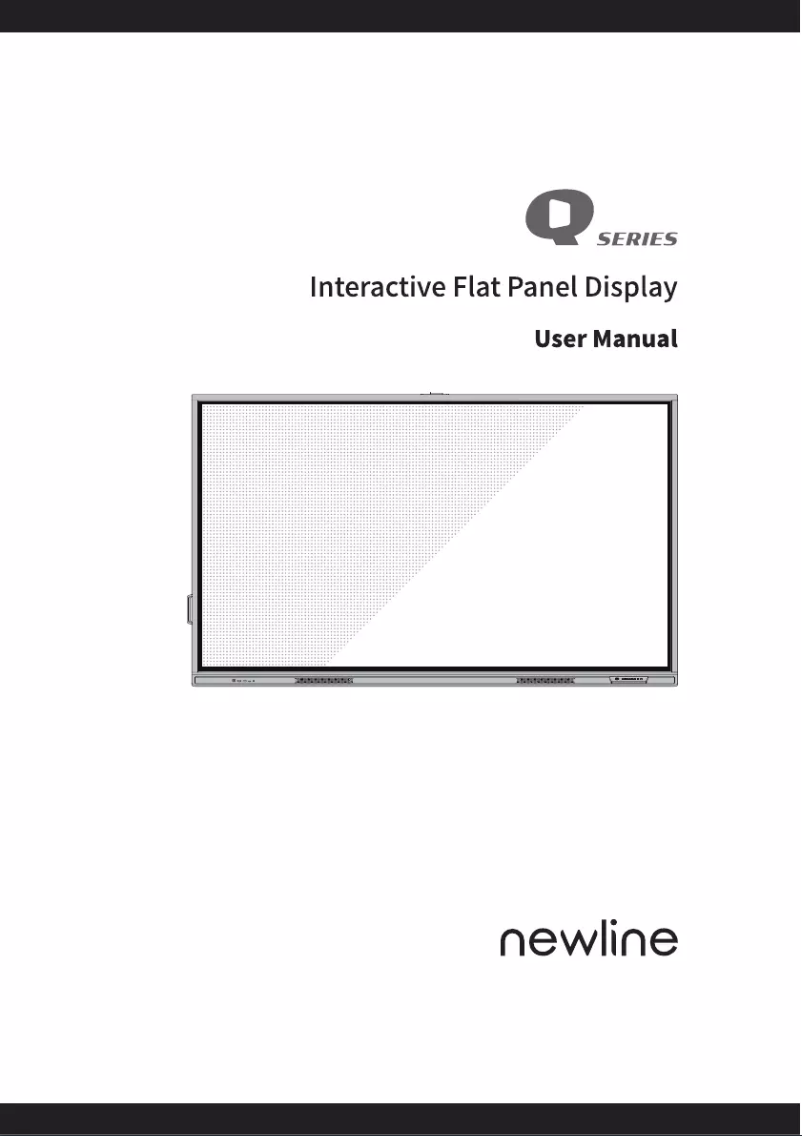 Page n°1 - Manuel utilisateur Newline TT-6521Q