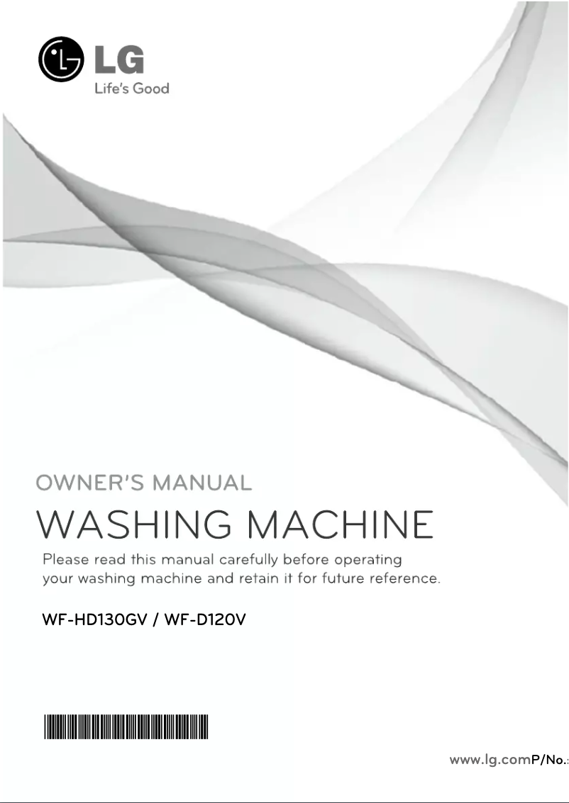 Image de la première page du manuel de l'appareil WF-D120V