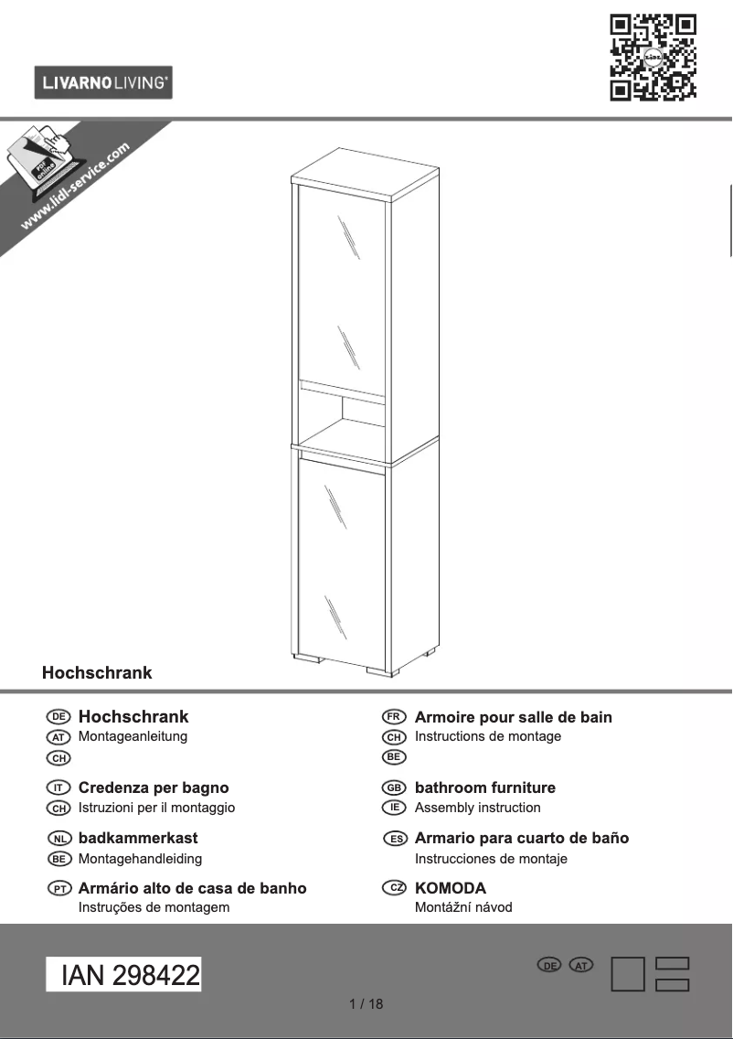 Image de la première page du manuel de l'appareil IAN 298422