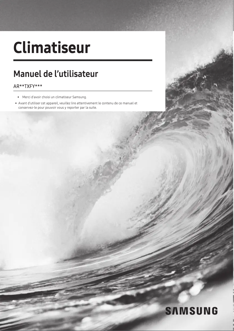 Page n°1 - Manuel utilisateur Samsung AR12TXFYAWKX