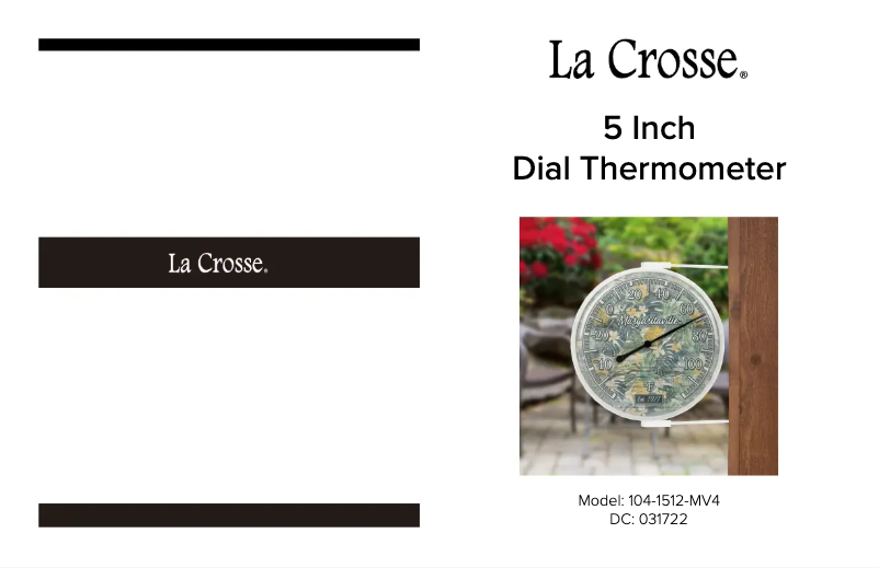 Page n°1 - Manuel utilisateur La Crosse Technology 104-1512-MV4