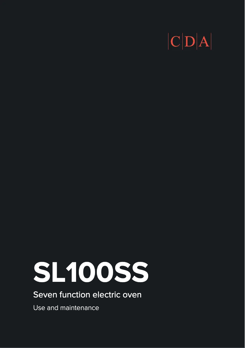 Image de la première page du manuel de l'appareil SL100SS