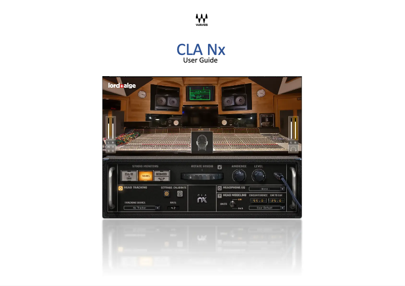 Page 1 de la notice Manuel utilisateur Waves CLA Nx