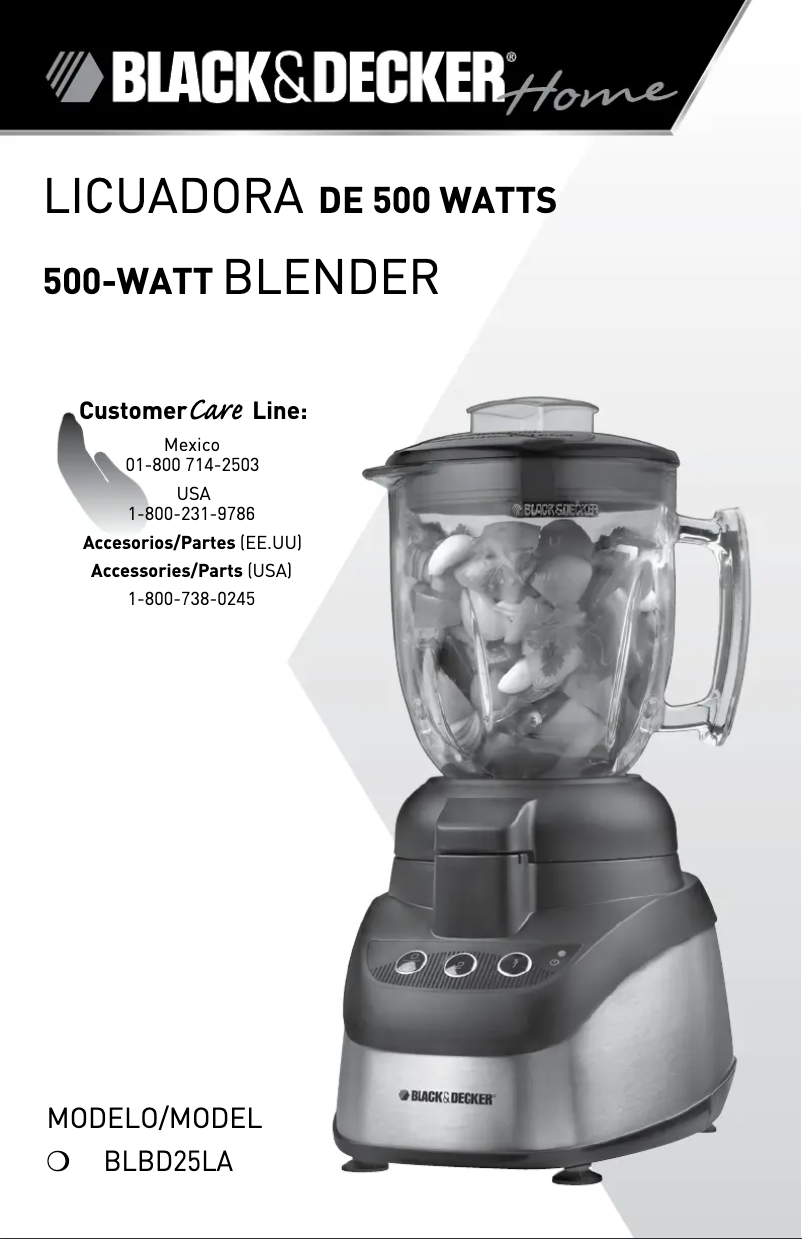 Page 1 de la notice Manuel utilisateur Black & Decker BLBD25LA