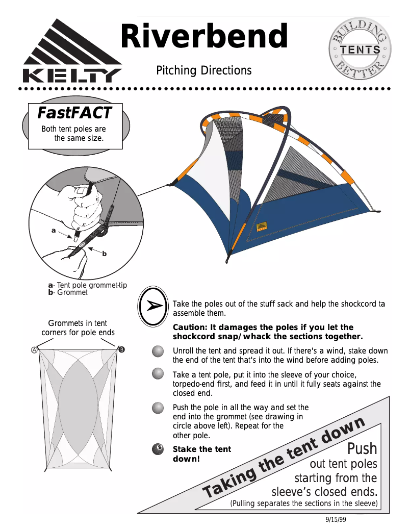 Page n°1 - Manuel utilisateur Kelty Riverbend 4