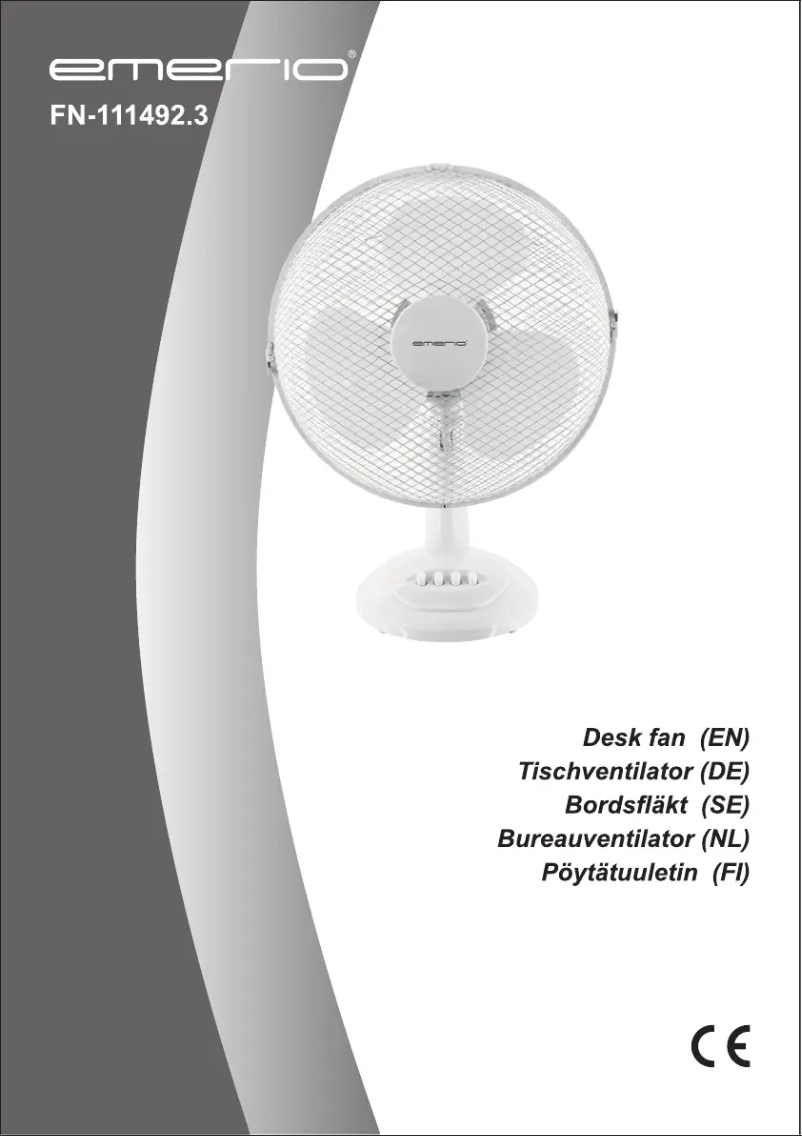 Page 1 de la notice Manuel utilisateur Emerio FN-111492.3