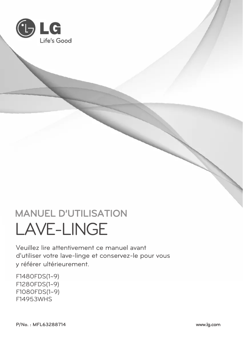 Page n°1 - Manuel utilisateur LG F1480FDS5
