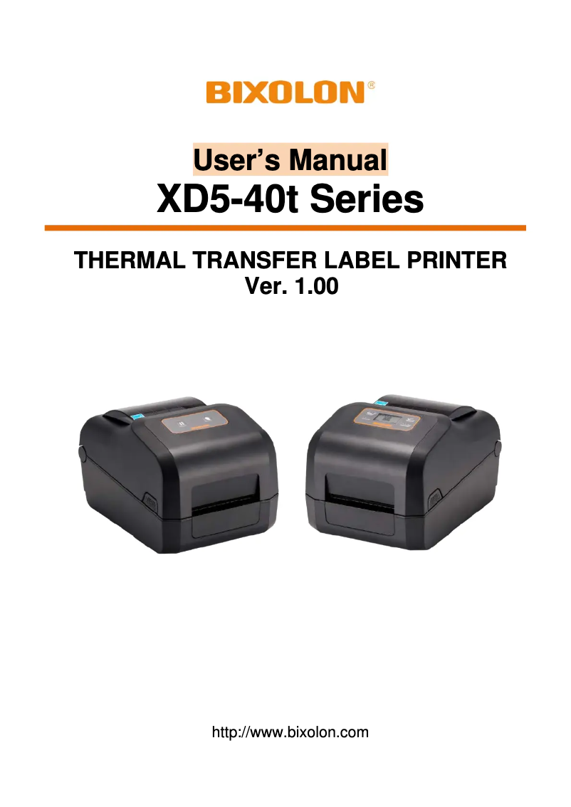 Image de la première page du manuel de l'appareil XD5-43TOEK