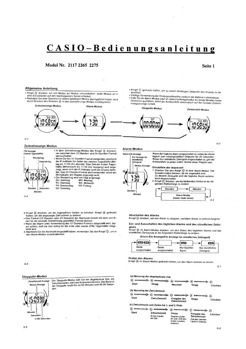 Image de la première page du manuel de l'appareil 2275