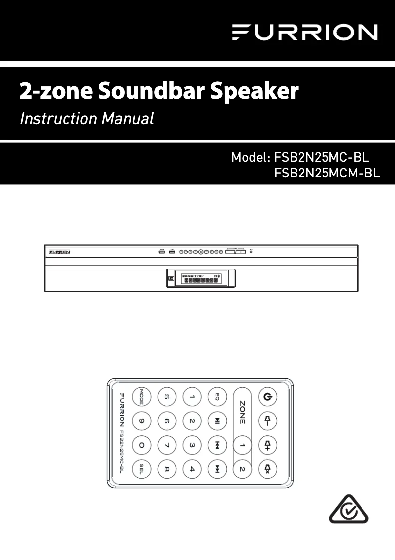 Page 1 de la notice Manuel utilisateur Furrion FSB2N25MC-BL