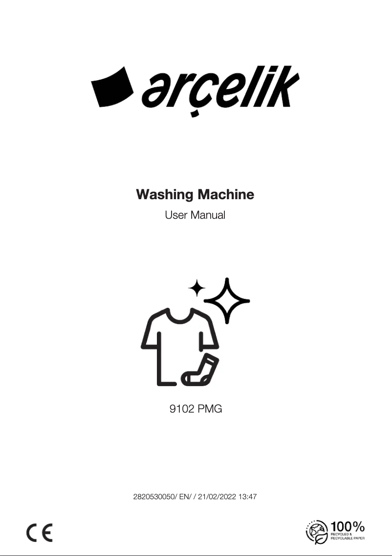 Page 1 de la notice Manuel utilisateur Arçelik 9102 PMG
