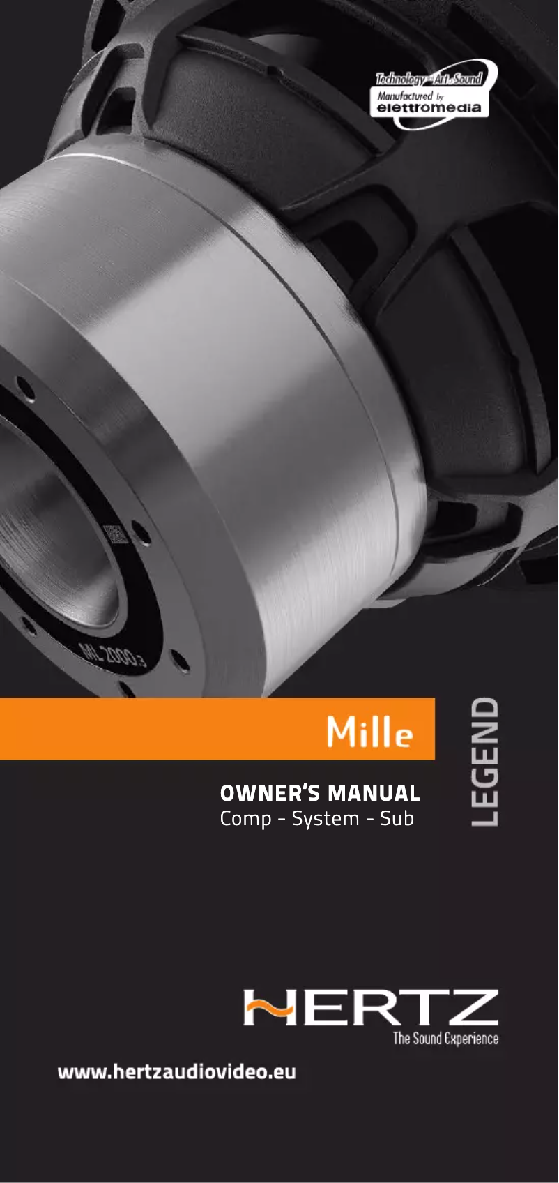 Page 1 de la notice Manuel utilisateur Hertz ML 1650.3