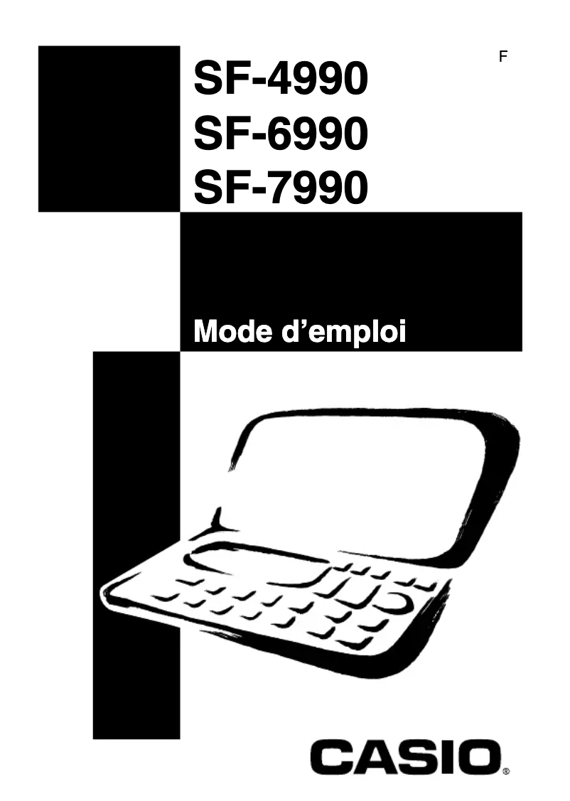 Page n°1 - Manuel utilisateur Casio SF-4990
