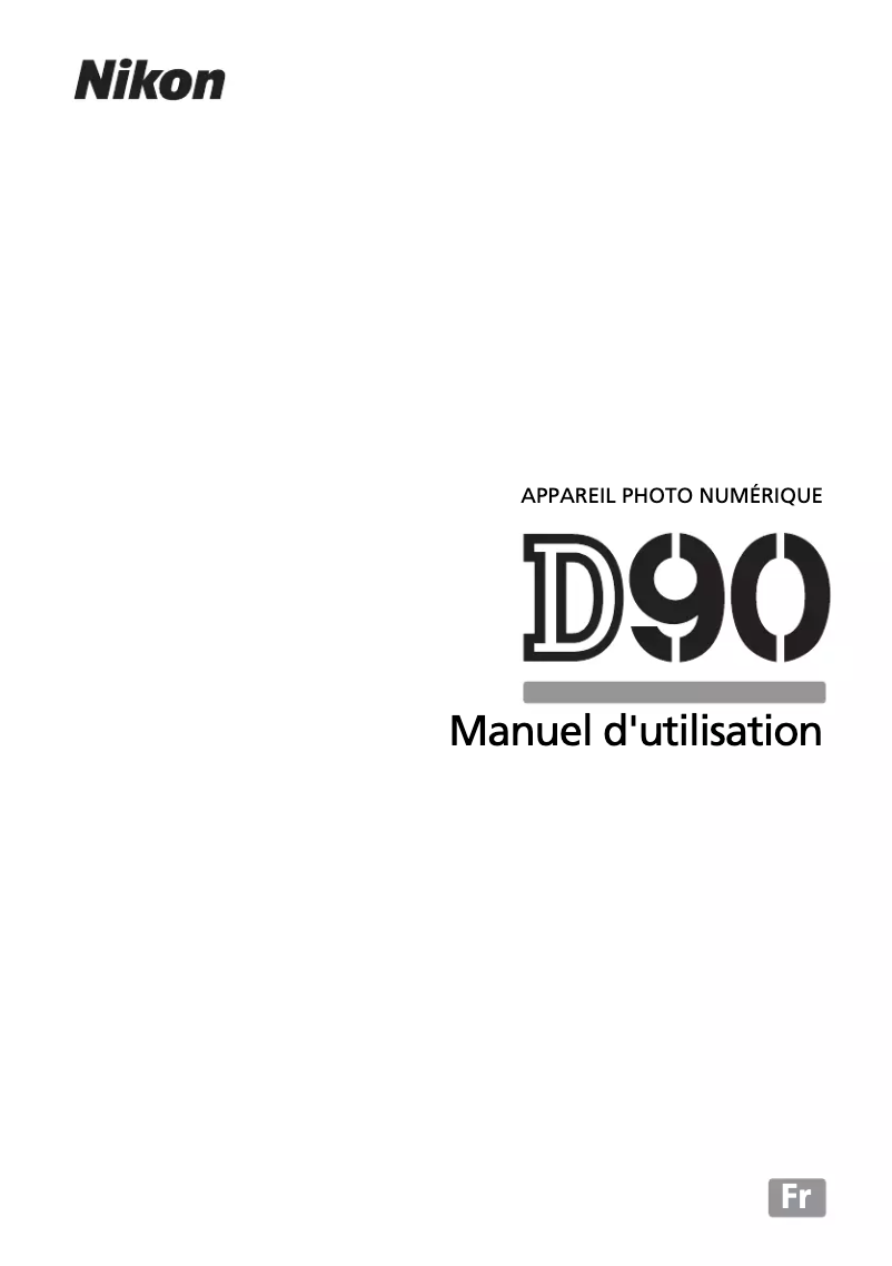 Image de la première page du manuel de l'appareil D90