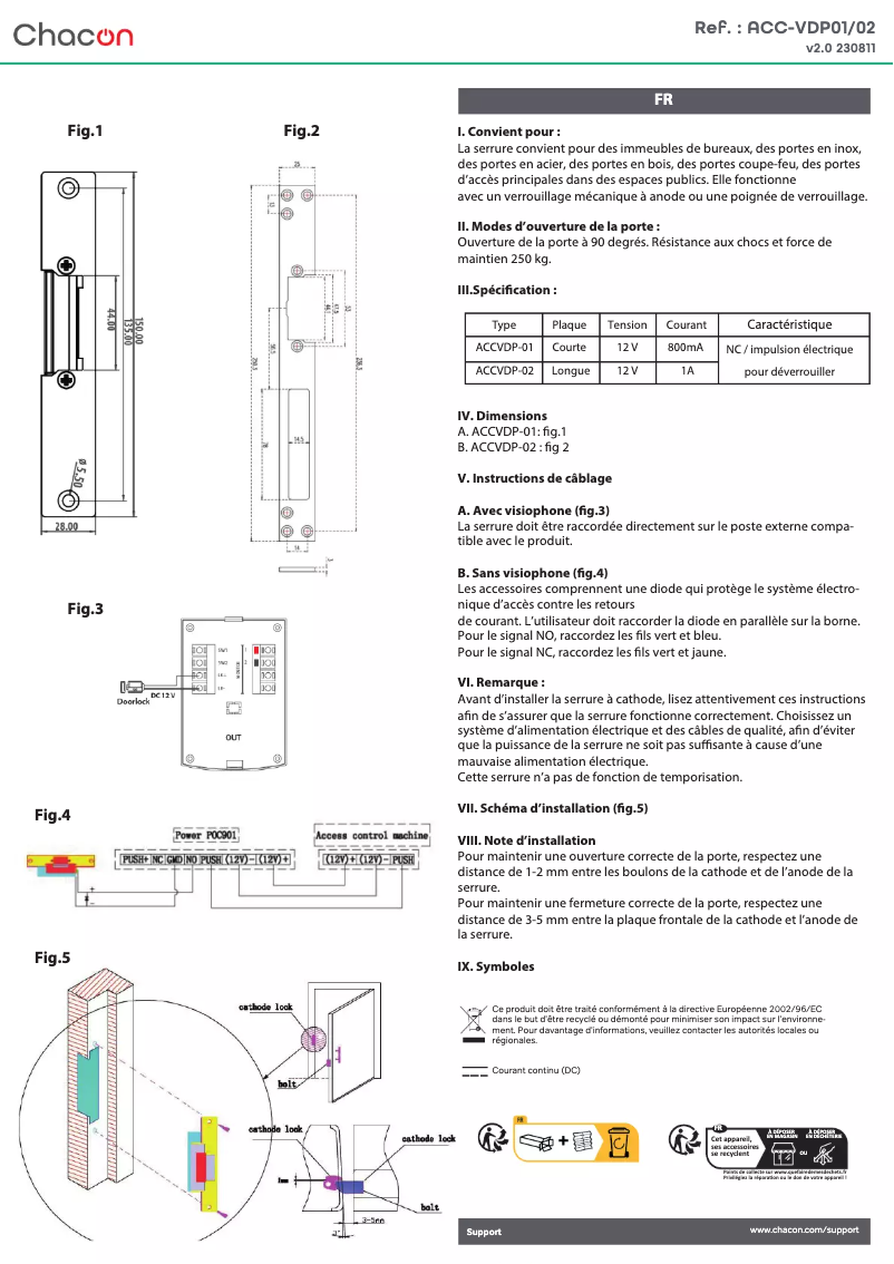 Imagen de la primera página del manual del dispositivo ACCVDP-01