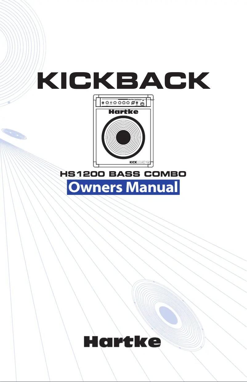 Página 1 del manual Manual de usuario Hartke Kickback 10