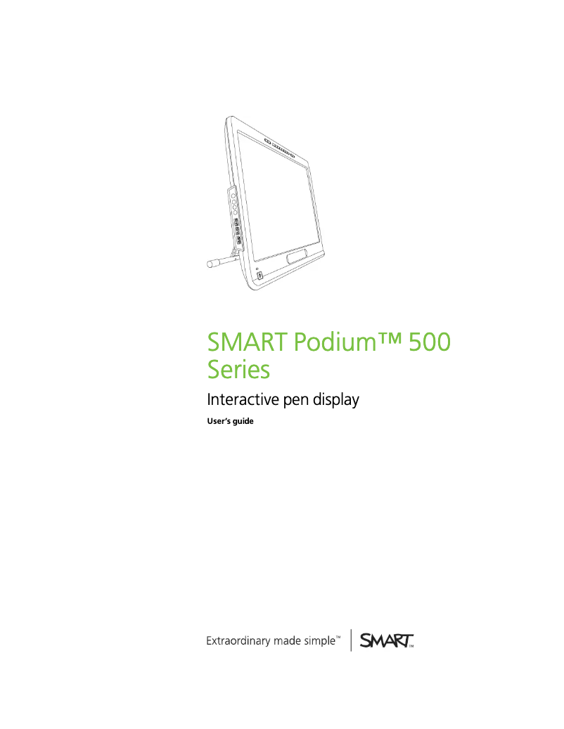 Page n°1 - Manuel utilisateur Smart SP524-SMP