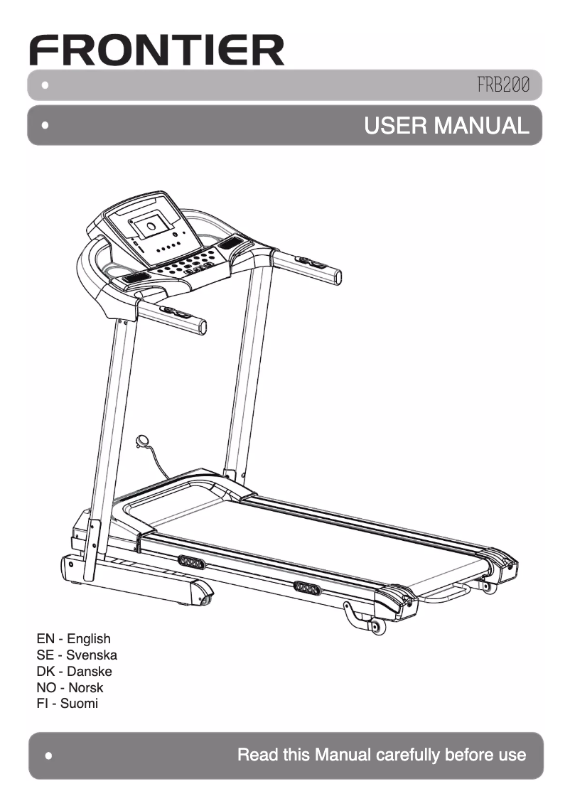 Imagen de la primera página del manual del dispositivo FRB200