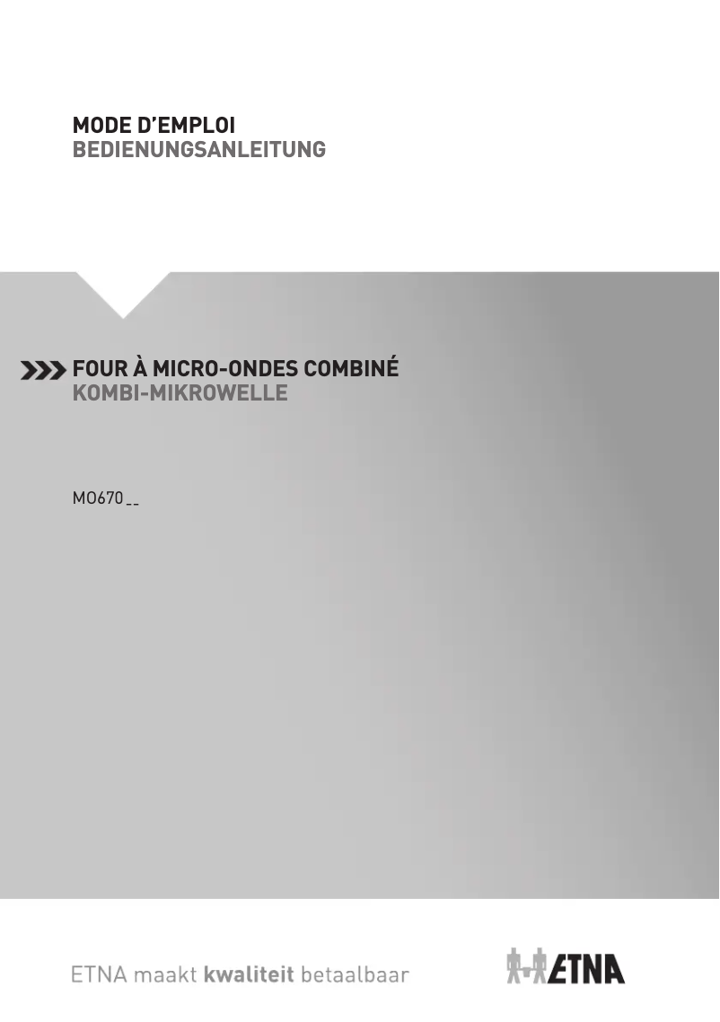 Page 1 de la notice Manuel utilisateur Etna MO670MZ