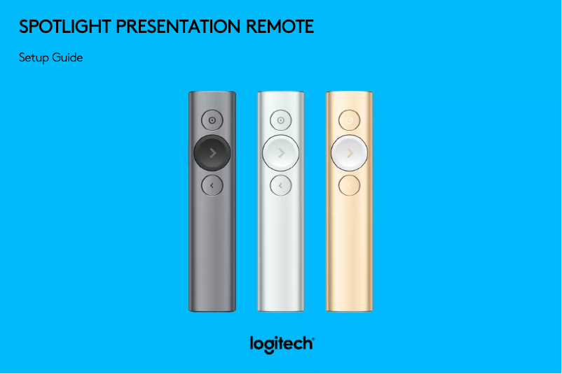 Image de la première page du manuel de l'appareil Spotlight