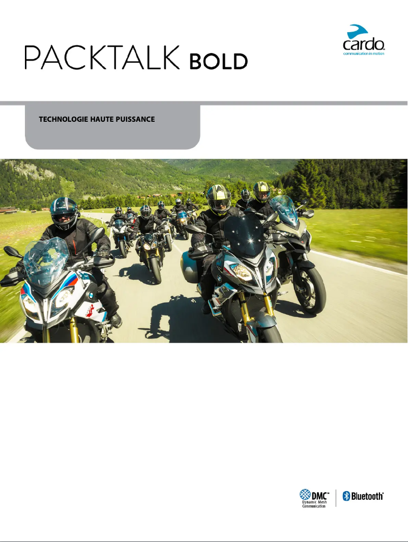 Page 1 de la notice Guide d'installation Cardo Packtalk Bold