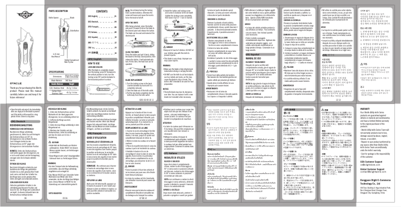 Page 1 of the manual User Manual Olight Otacle