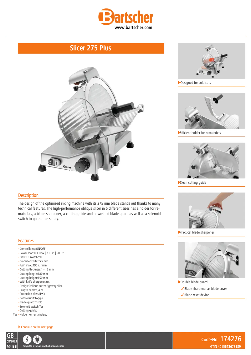 Image de la première page du manuel de l'appareil 174276