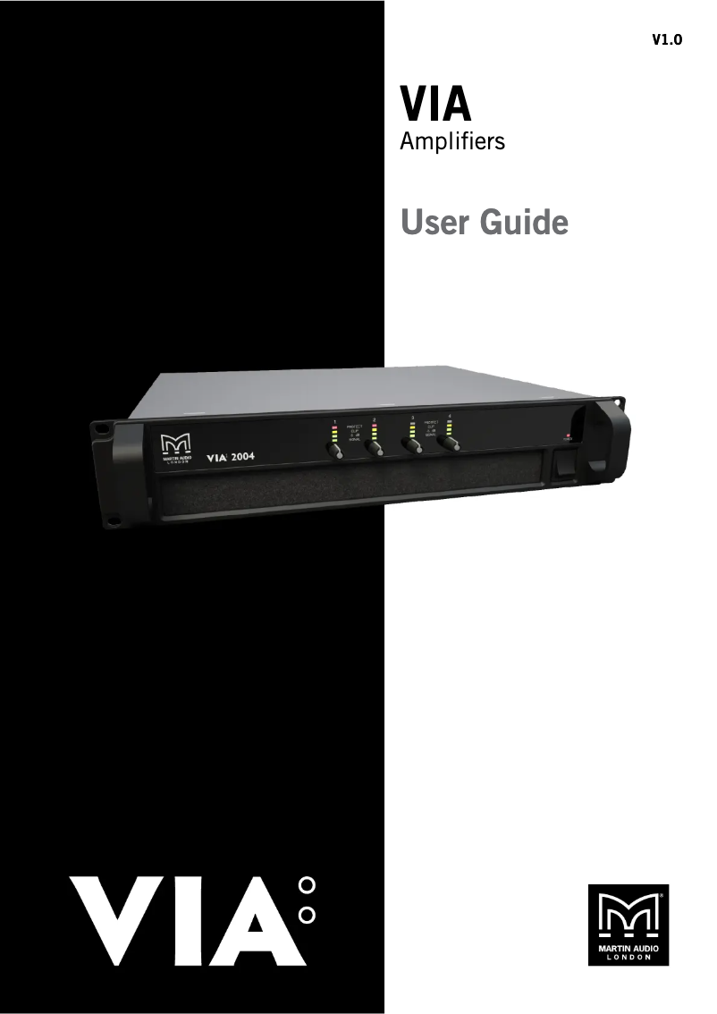 Page n°1 - Manuel utilisateur Martin Audio VIA 5004