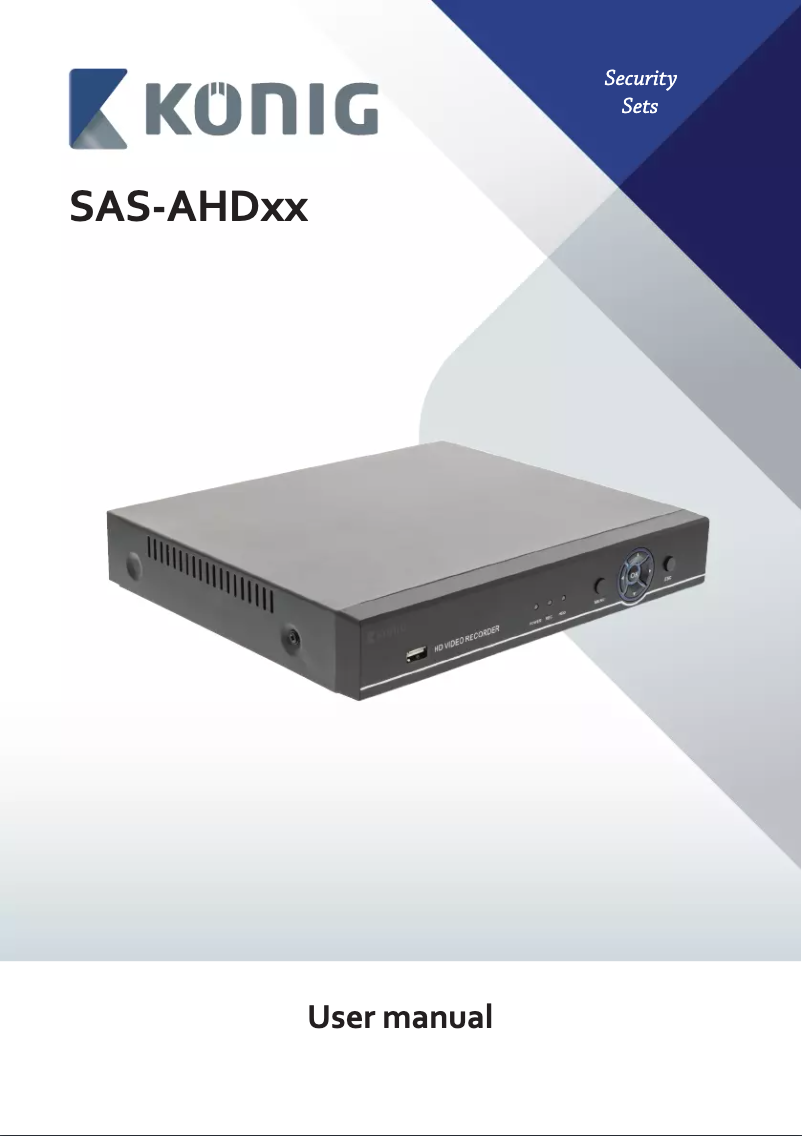 Page 1 of the manual User Manual Konig SAS-AHD1008