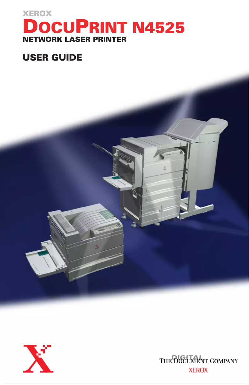 Page n°1 - Manuel utilisateur Xerox DocuPrint N4525