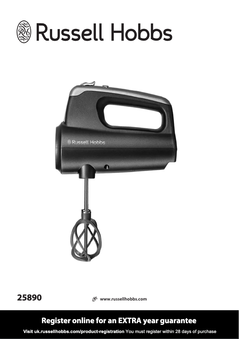 Image de la première page du manuel de l'appareil Swirl 25890